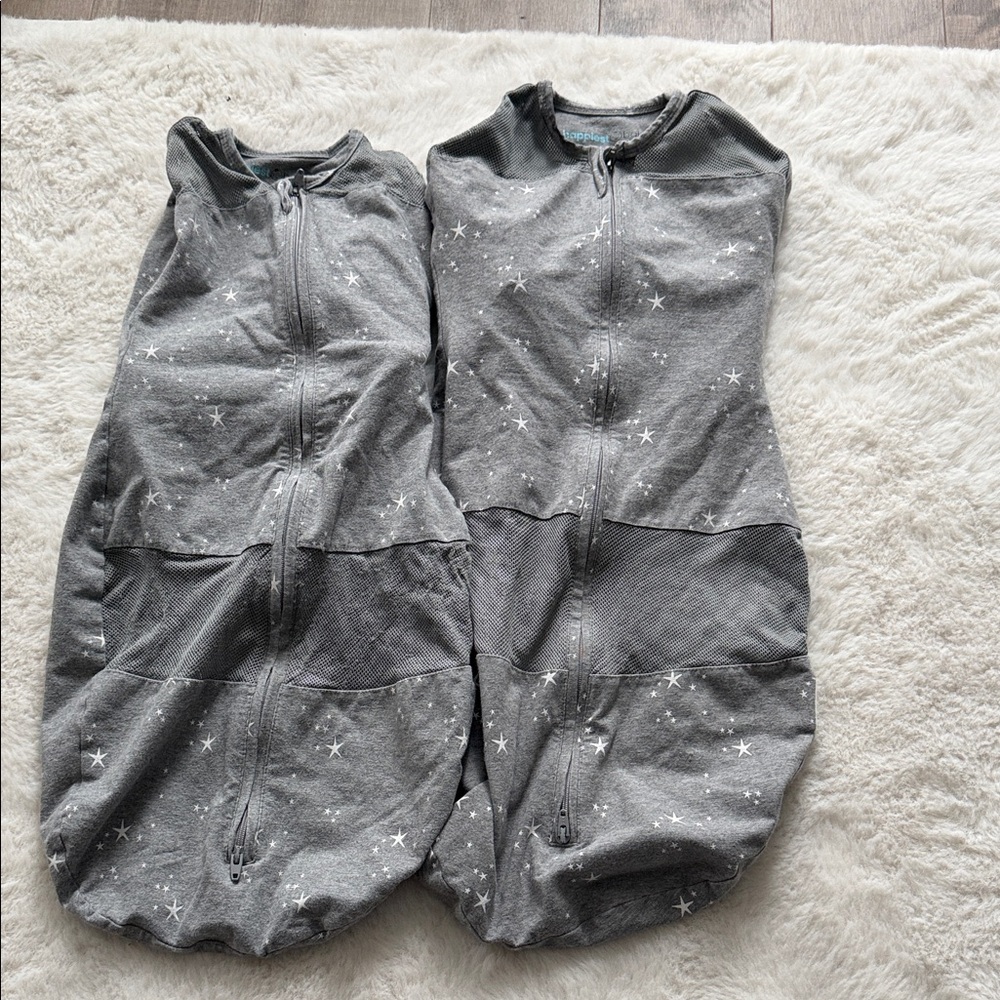 Grey Star Sleep Sack for Kids - Zippered Swaddle